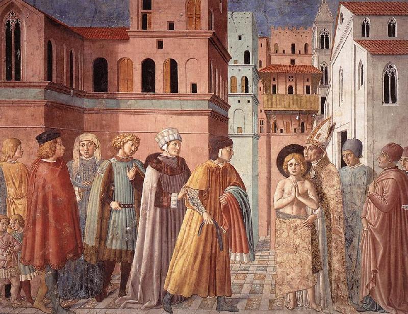 GOZZOLI, Benozzo Scenes from the Life of St Francis (Scene 3, south wall) sdg France oil painting art